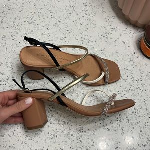 Chinese Laundry strap block heel